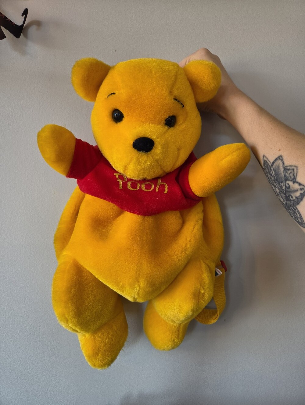 Vintage 90s Disney Winnie the Pooh Plush Backpack 16"